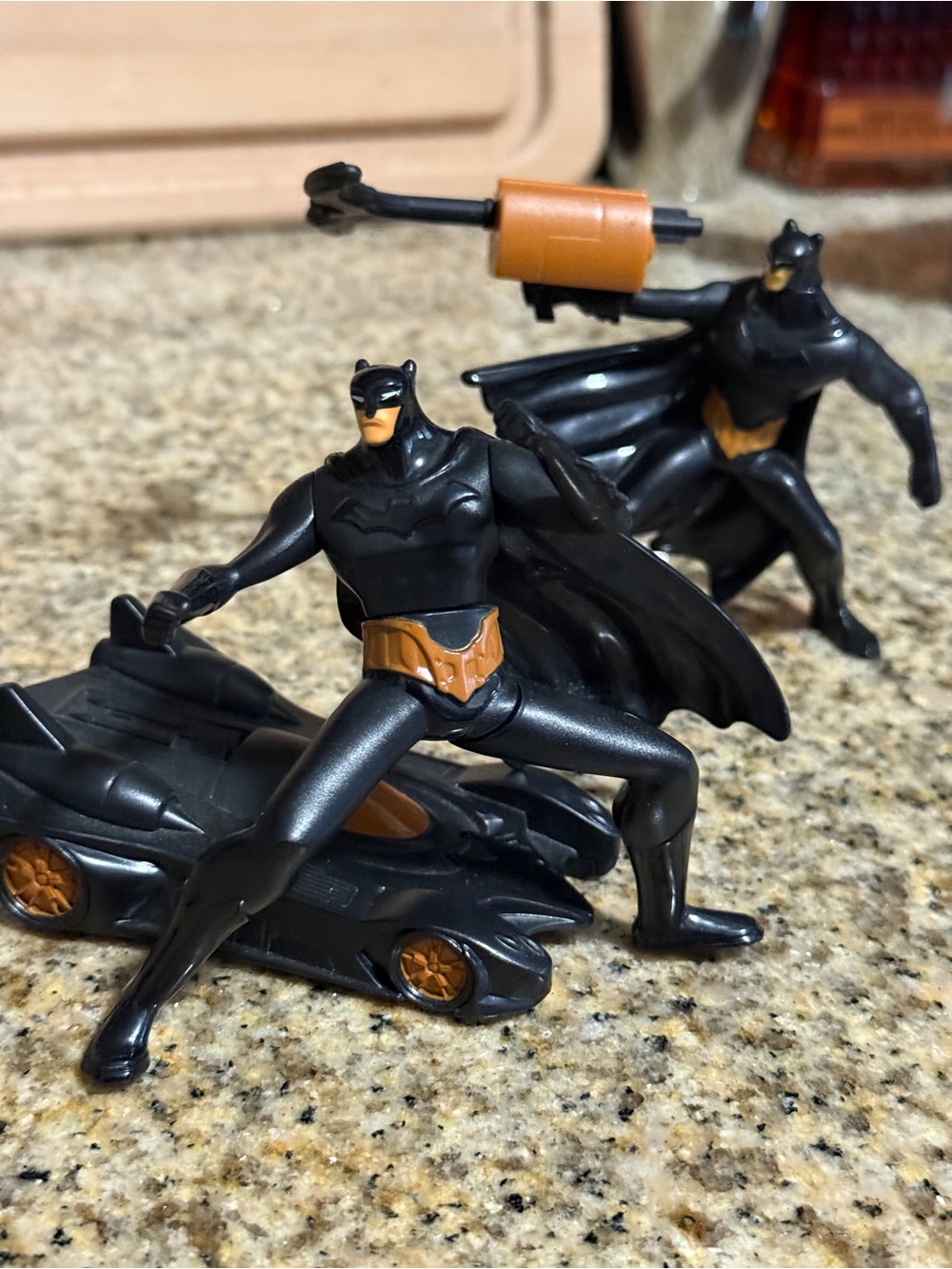Assorted Batman Action Figures and car toys